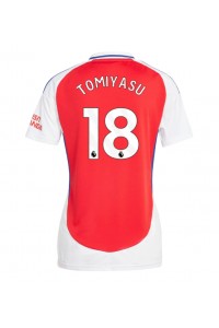 Arsenal Takehiro Tomiyasu #18 Fotballdrakt Hjemme Klær Dame 2024-25 Korte ermer